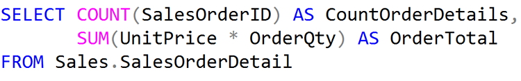 Aggregate functions in a SELECT Statement in SQL
group by having statements,
Using group by having statements.