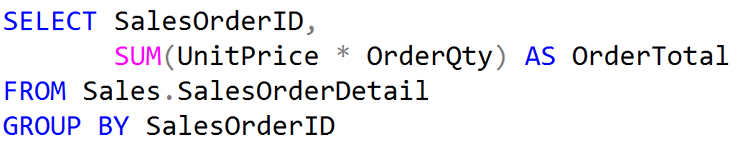 Using an Aggregate function and GROUP BY in T-SQL.
Using group by having statements.