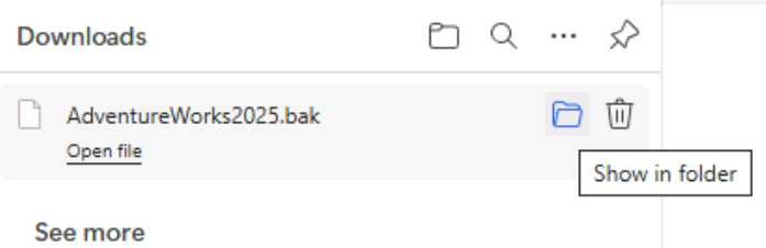 Download AndventureWorks2025.bak file