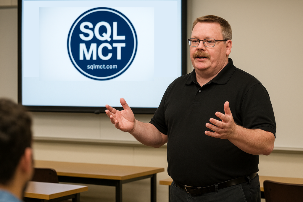 John Deardurff - Microsoft Technical Trainer, teaching technical topics. 
