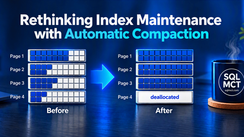 Index Maintenance and Compact SQLMCT