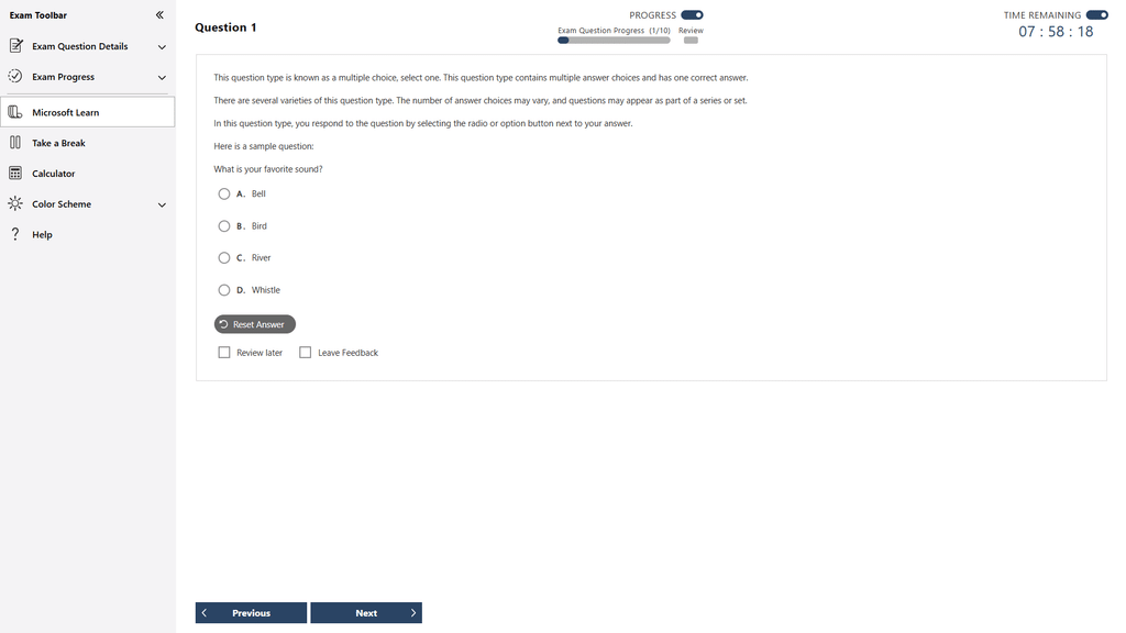 Microsoft Exam duration and exam experience